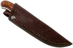 LT Wright Patriot, A2, Polished Natural Micarta, Red Liners, Leather Sheath, Cuchillo De Exterior -Leatherman Tienda LT PAT NM RL POL LS 06 lt wright