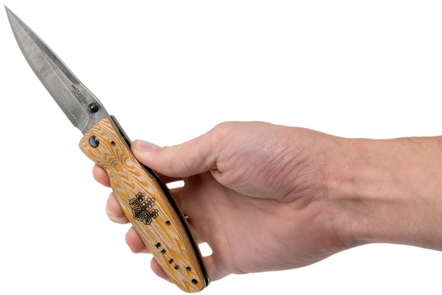 Mcusta MC-0182D Sengoku Toyotomi Hideyoshi, Yellow Pakkawood, Cuchillo De Caballero 10 Mcusta MC-0182D Sengoku Toyotomi Hideyoshi, Yellow Pakkawood, Cuchillo De Caballero - Imagen 8