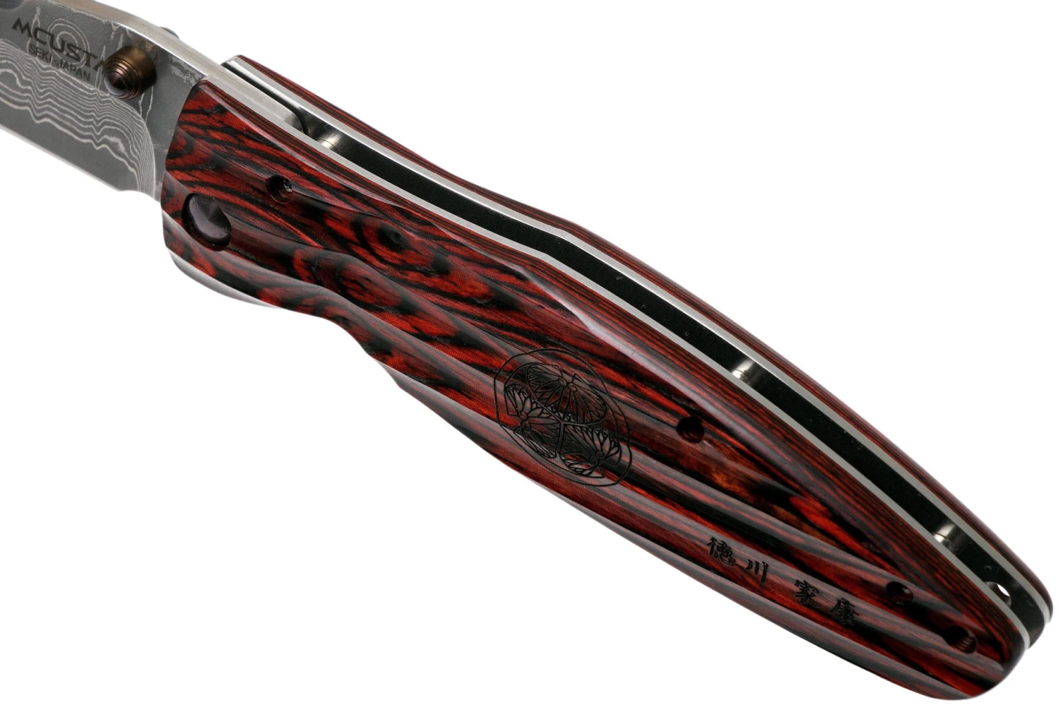 Mcusta MC-0183D Sengoku Tokugawa Ieyasu, Red Pakkawood Handle, Cuchillo De Caballero 9 Mcusta MC-0183D Sengoku Tokugawa Ieyasu, Red Pakkawood Handle, Cuchillo De Caballero - Imagen 7