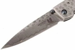 Mcusta MC-114D Forge Tsuchi Large Cuchillo De Caballero 11 Mcusta MC-114D Forge Tsuchi Large Cuchillo De Caballero -Leatherman Tienda MC114D 02 mcusta tsuchi blank aluminium damast mc114d d2