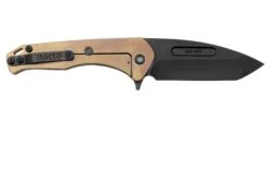 Medford Praetorian Slim Flipper S35VN PVD Tanto Blade, Bronze Steampunk Handle, Navaja -Leatherman Tienda MF 23 PSF 03 02 medford