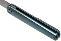 MKM Flame Drop FL01-TBSW Blue Titanium Navaja, Michael Zieba Design -Leatherman Tienda MMK FL01 TBSW 07 mkm knives