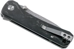 QSP Knife Hawk QS131-E Shredded Fibra De Carbono, Damascus Navaja -Leatherman Tienda QS131 E 04 qsp