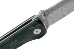 QSP Knife Hawk QS131-E Shredded Fibra De Carbono, Damascus Navaja -Leatherman Tienda QS131 E 06 qsp