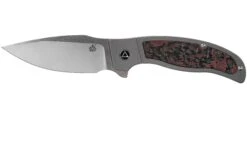 QSP Knife Legatus QS136-B Fibra De Carbono. Red G10 Cuchillo De Caballero, DBW Design