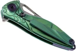 Rike Mini Hummingbird Navaja Damascus, Verde -Leatherman Tienda RKMINI GR 04 rike knives mini hummingbird rkmini gr 04