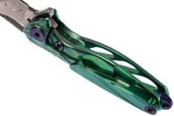 Rike Mini Hummingbird Navaja Damascus, Verde -Leatherman Tienda RKMINI GR 05 rike knives mini hummingbird rkmini gr 05