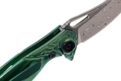 Rike Mini Hummingbird Navaja Damascus, Verde -Leatherman Tienda RKMINI GR 06 rike knives mini hummingbird rkmini gr 06