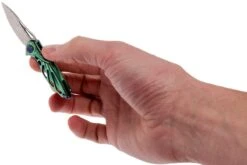 Rike Mini Hummingbird Navaja Damascus, Verde -Leatherman Tienda RKMINI GR 08 rike knives mini hummingbird rkmini gr 08