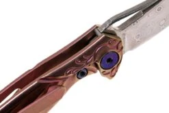 Rike Mini Hummingbird Navaja Damascus, Rosa -Leatherman Tienda RKMINI PK 06 rike knives mini hummingbird rkmini pk 06