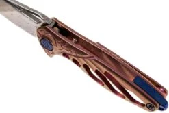 Rike Mini Hummingbird Navaja Damascus, Rosa -Leatherman Tienda RKMINI PK 07 rike knives mini hummingbird rkmini pk 07