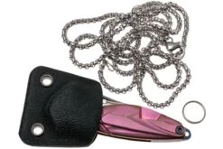 Rike Mini Hummingbird Navaja Damascus, Rosa -Leatherman Tienda RKMINI PK 09 rike knives mini hummingbird rkmini pk 09