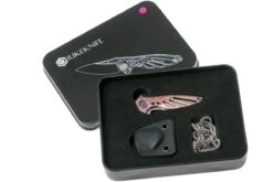 Rike Mini Hummingbird Navaja Damascus, Rosa -Leatherman Tienda RKMINI PK 10 rike knives mini hummingbird rkmini pk 10