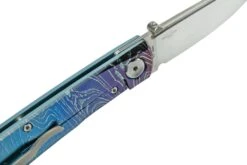 Real Steel Luna Boost Titanium Exclusive RL7071FD Navaja, Fine TI-Damascus Patrón -Leatherman Tienda RL7071FD 07 realsteel