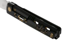 Real Steel Bruns Titanium, Black&Gold 7661G Navaja, Diseño Ivan Braginets -Leatherman Tienda RL7661G 04 realsteel