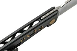 Real Steel Bruns Titanium, Black&Gold 7661G Navaja, Diseño Ivan Braginets -Leatherman Tienda RL7661G 07 realsteel