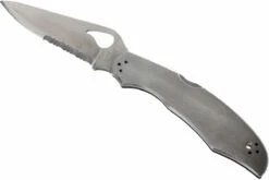 Spyderco Byrd Cara Cara SS, 2a Generación, Parcialmente Dentado