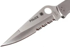 Spyderco C07 Police Parcialmente Dentado, Acero Inoxidable 12 Spyderco C07 Police Parcialmente Dentado, Acero Inoxidable -Leatherman Tienda SPC07PS 03 spyderco police spc07ps 03
