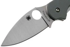 Spyderco C123GPGY Sage 1, Cool Gray G-10, Maxamet Navaja -Leatherman Tienda SPC123GPGY 03 spyderco