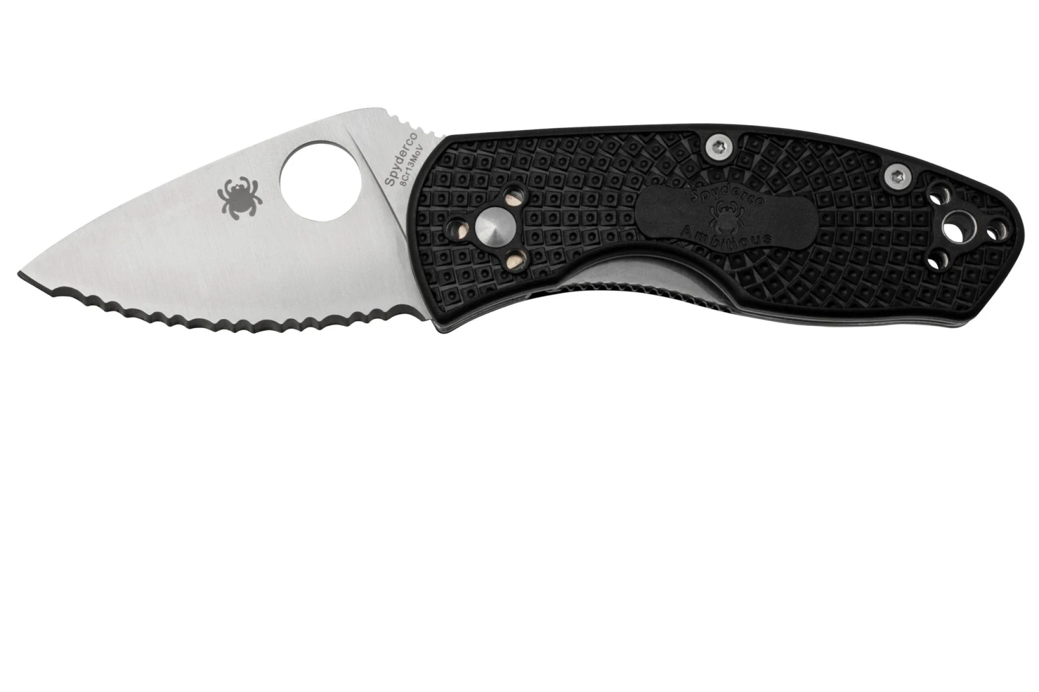 Spyderco Ambitious Lightweight C148SBK Navaja Dentada 3 Spyderco Ambitious Lightweight C148SBK Navaja Dentada