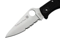 Spyderco Endela Thin Blue Line C243FPSBKBL Navaja Parcialmente Dentada 10 Spyderco Endela Thin Blue Line C243FPSBKBL Navaja Parcialmente Dentada -Leatherman Tienda SPC243FPSBKBL 03 spyderco