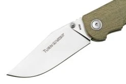 Viper Turn V5988CG Green Canvas Micarta Navaja, Fabrizio Silvestrelli Design -Leatherman Tienda VPV5988CG 03 viper