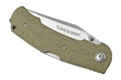 Viper Turn V5988CG Green Canvas Micarta Navaja, Fabrizio Silvestrelli Design -Leatherman Tienda VPV5988CG 06 viper