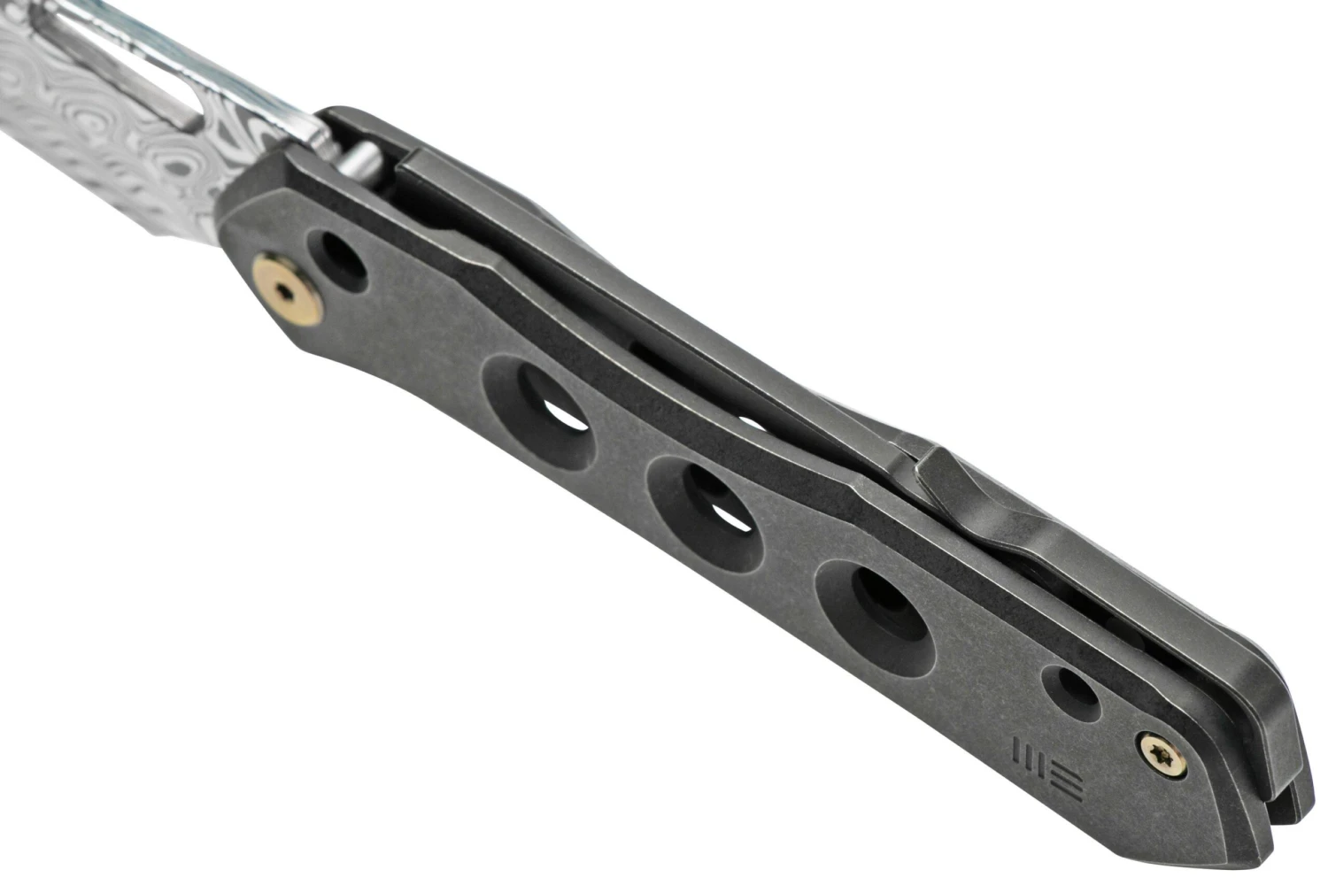 WE Knife Vision R 21031-DS1 Black Titanium, Hakkapella Damasteel Navaja, Diseño Snecx 8 WE Knife Vision R 21031-DS1 Black Titanium, Hakkapella Damasteel Navaja, Diseño Snecx - Imagen 6