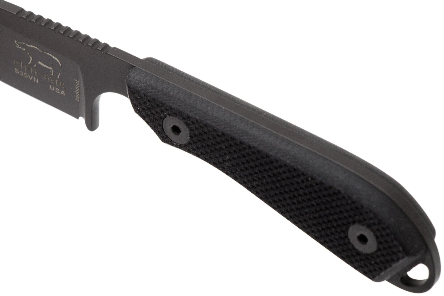 White River Knives M1 Backpacker Pro Black G10, Black Ionbond Cuchillo Fijo, Funda Kydex 7 White River Knives M1 Backpacker Pro Black G10, Black Ionbond Cuchillo Fijo, Funda Kydex - Imagen 5